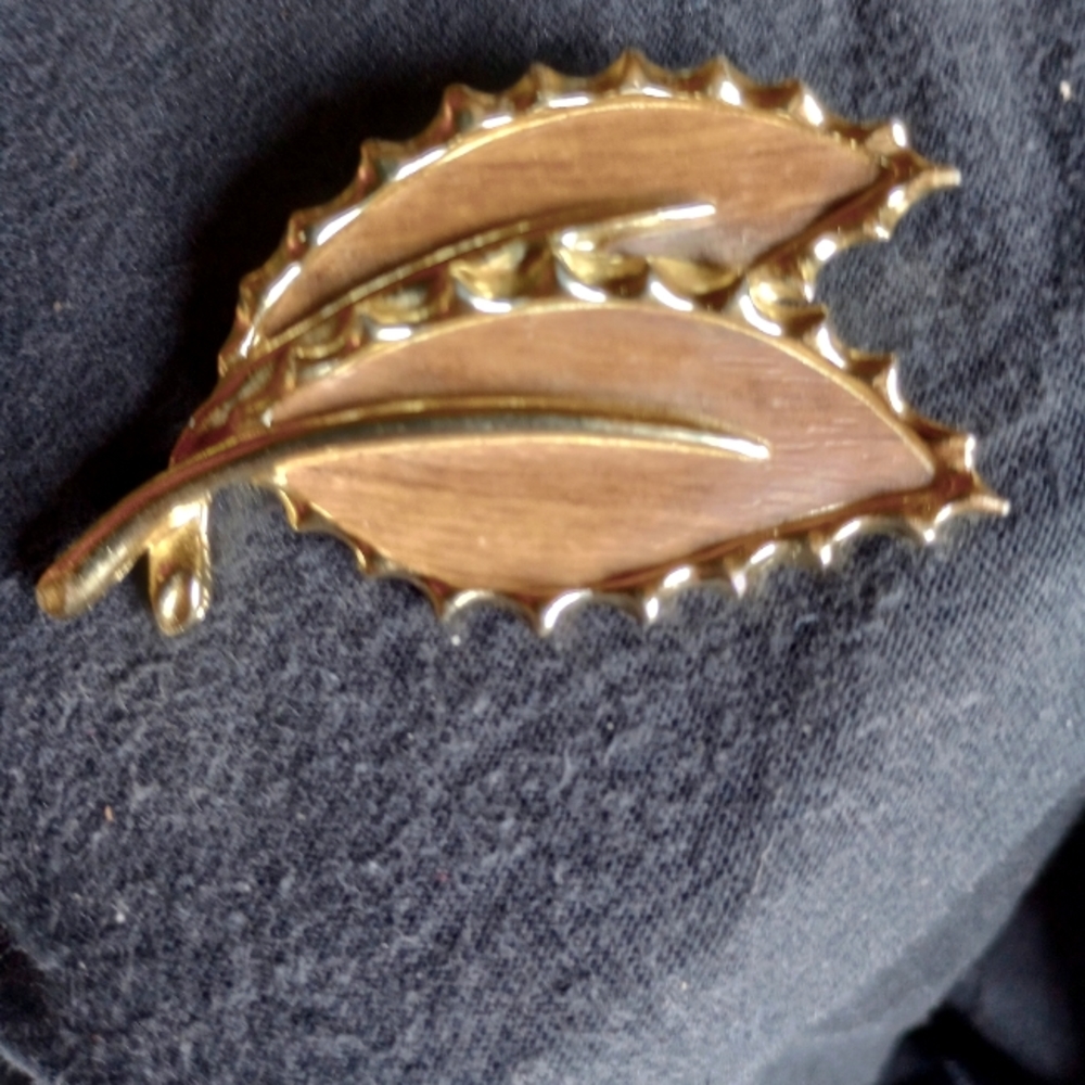 Vintage!Sarah Coventry Leaf brooch.